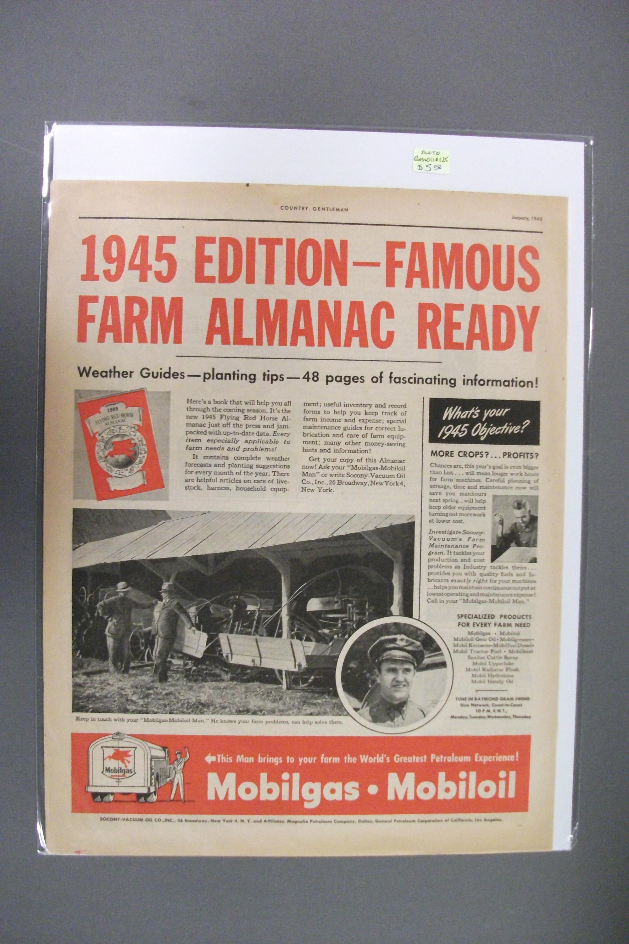 Gas&Oil  #124   Mobilgas      Magazine Ad  Jan 1945