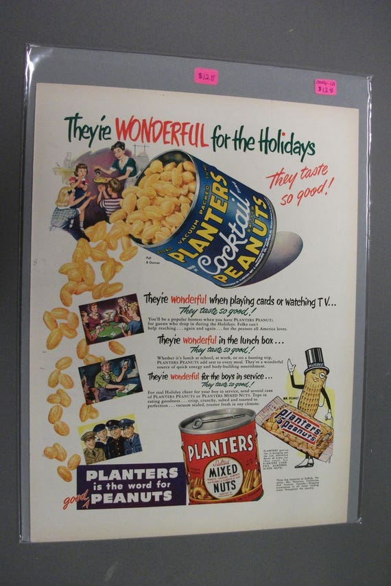 121 Planters Peanuts Ad From Nov 12 1951 Life Etsy