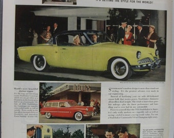 Stude  #123 Studebaker  Magazine Ad -  1954