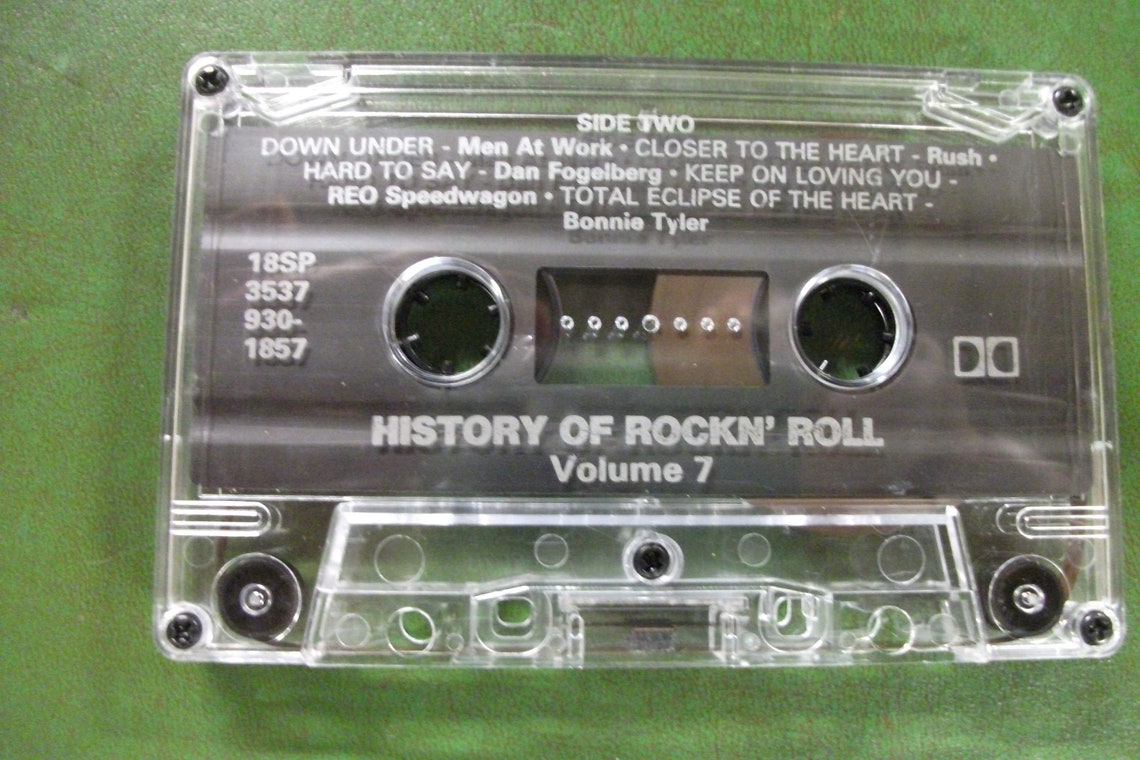 The History of Rock N Roll Cassette Tape Etsy