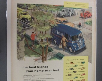 I.J   #116    International Trucks      Magazine Ad  Aug. 1956