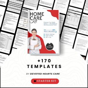 Home Care Business Templates Bundle / Professional Agency Forms / Caregiving Daily Operations / Non-Medical / Editable / Printable