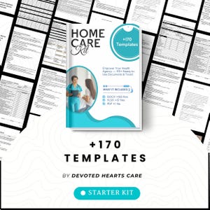 Home Care Business Templates Bundle / Professional Agency Forms / Caregiving Daily Operations / Non-Medical / Editable / Printable