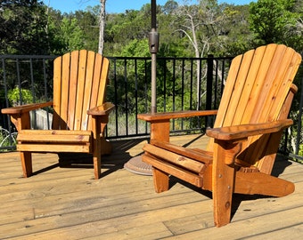 Western Red Cedar Adirondack Chairs - Items are only for Austin, Texas delivery