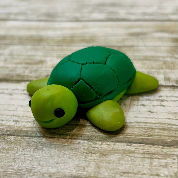 Clay turtle figurine/ Turtle decoration