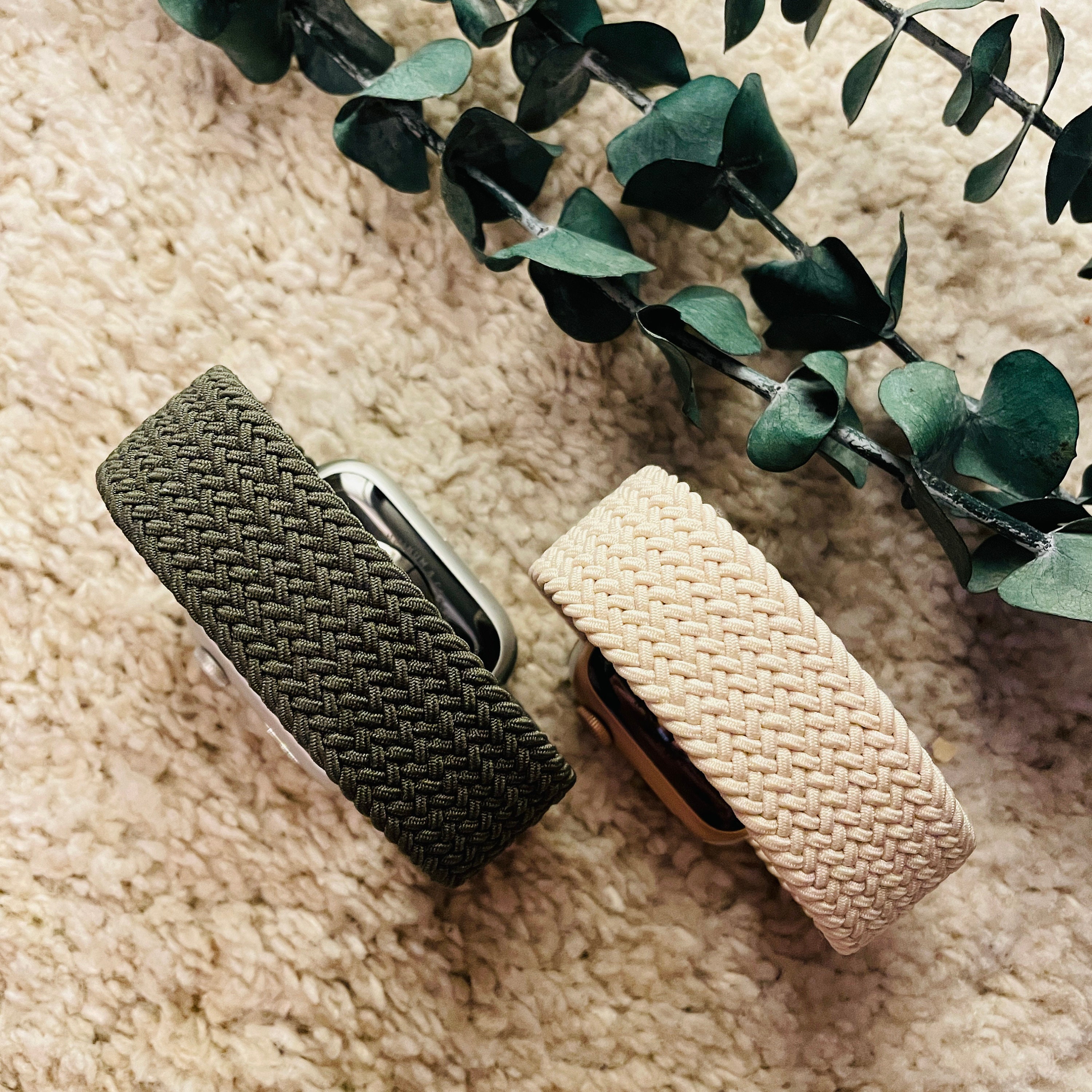 Braided bracelet made of elastic nylon - iWatch compatible - for 38|40|41 mm or 44|45|49 mm - color selection