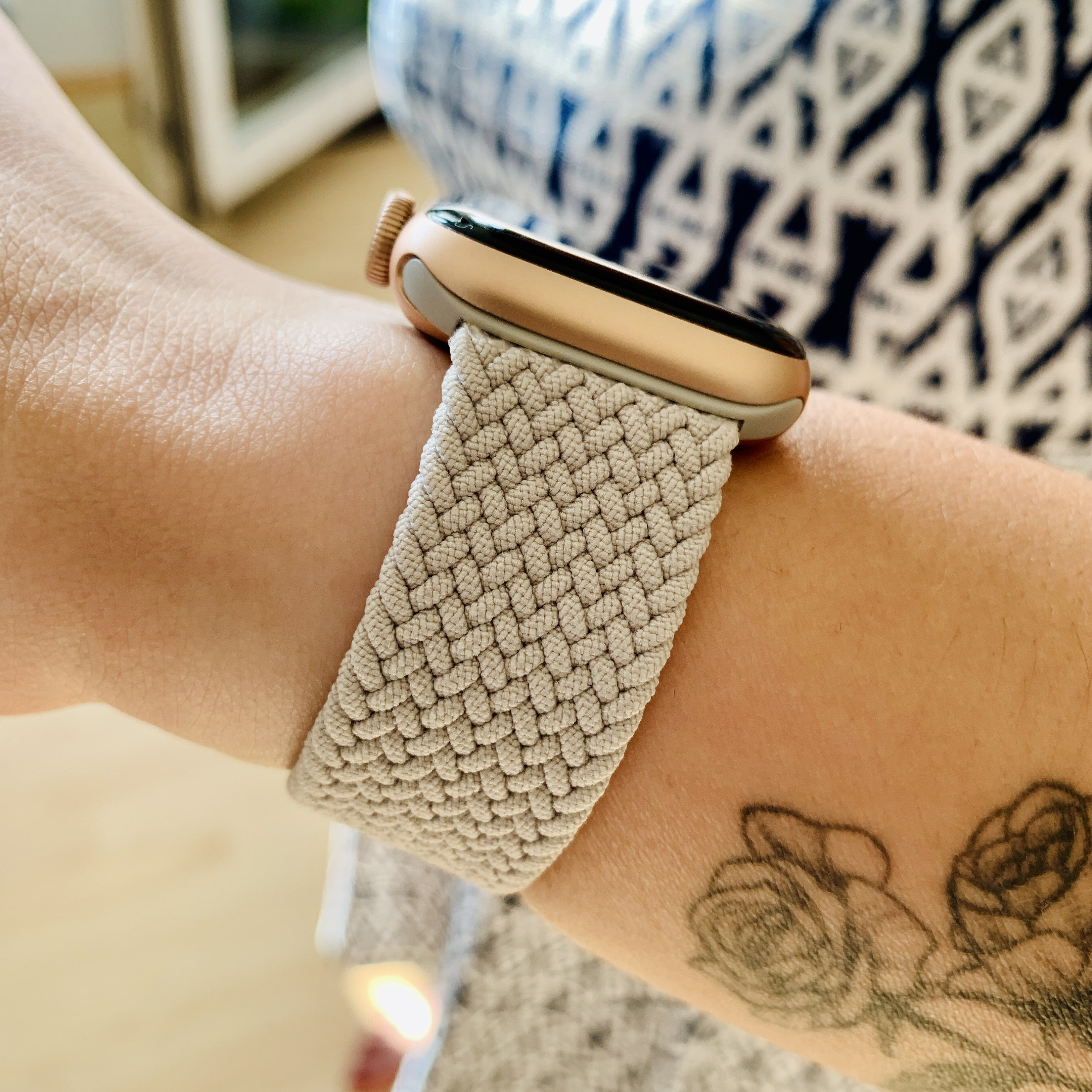 Braided bracelet made of elastic nylon - iWatch compatible - for 38|40|41 mm or 44|45|49 mm - color selection
