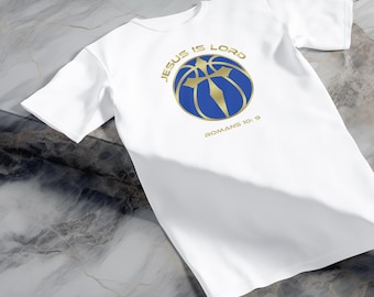Jesus ist Lord T-Shirt: Goldkreuz christlicher Glaube T-Shirt