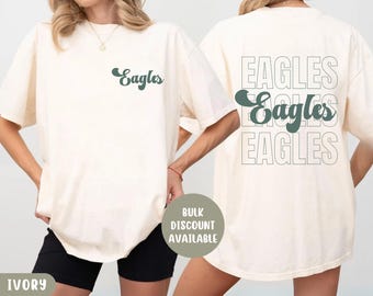 Comfort Colors Custom Mascot Name T-shirt, School Mascot Shirt, Team Mascot Tees, Personalized School Logo, School Spirit Tee, School Team