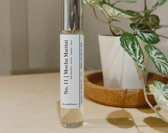 Aceite perfumado roll-on Mocha Martini / Fragancia gourmand de café y chocolate intenso / Aroma otoñal vegano y sin crueldad animal