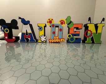 Selbstgestaltete 3D-Buchstaben