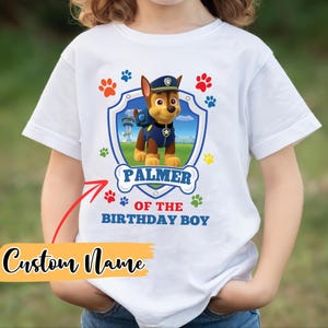 Patrol Birthday Boy Shirt, Custom Name Patrol Birthday Family Shirt, Personalized Birthday Shirt, Custom Patrol Shirt, Birthday Party _P4