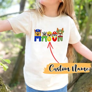 Personalized Patrol Birthday Shirt, Custom Family Patrol Tshirt, Patrol Birthday Boy/Girl Shirt, Family Matching Birthday Shirts, Patrol Tee