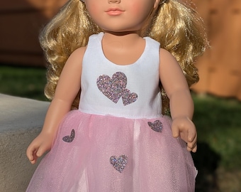 Sparkly, Fluffy, Girly Tulle Dress for 18-inch American Girl Dolls with Custom options!