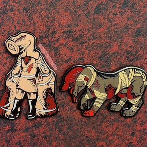 SECONDS Hard Enamel Creepy Cute Monsters Fanart Revershut Pin Bild 1