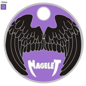 Magelet Raven Crow Gangrel Vampire Wings Signature Pathtag For Zipper Pull Charm Geocaching Caches image 3