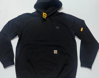 Sudadera con capucha Carhartt CHIEFS con bordados en colores opacos, peso medio, corte holgado, nueva con etiquetas