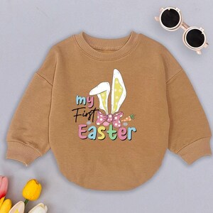 My First Easter Romper Sweatshirt, Trendy Baby Romper, Easter Baby Bodysuit, Easter Baby Shower Gift, Cute Newborn Outfit,Bunny Baby Clothes
