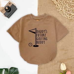Golf Romper Sweatshirt, Daddy&#39;s Future Golfing Buddy, Baby Golf Outfit, Toddler Golf Clothes, Sports Baby Bodysuit, Father&#39;s Day Baby Gift