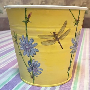 Chicory and Dragon fly Bucket