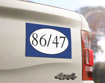 86/47, Personalisierte Auto Magneten, Auto Magnet Auto, Tür Zubehör, Magnet Aufkleber, Wetterfest Vinyl Magnet, Wichteln, Gag Geschenk,