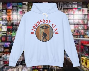 BJORN FOOT Cclan, UFO abducting bigfoot, gift ideas,  gift for men who have everything, white elephant, Christmas gift ideas for parents,