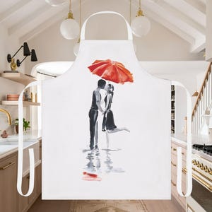 The Kiss, gift for a baker, gift ideas for chefs, cooking presents, funny apron for guys, funny apron, BBQ apron, gifts for female friend