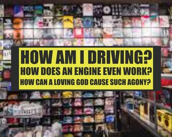 How's My Driving?, magnets, magnetic bumper sticker, magnet stickers, fridge magnet, magnetic fridge magnets, magnets and stickers
