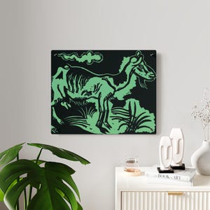 The Goat, German Print, acrylic glass prints, acrylic glass art, artwork on acrylic glass, bathroom art, acrylic glass prints, funny decor