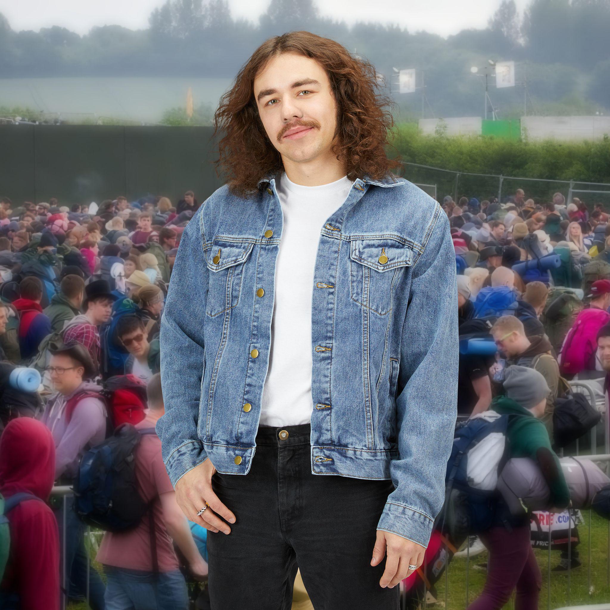 Samurai Denim Trucker Jacket: Japanese Art Graphic Coat - Etsy