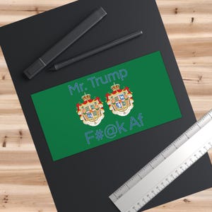 Mr. Trump Denmark & Greenland say F#@k Af, Trendy Decal Bumper Stickers, Car Accessories, Vinyl Decal, cheap Gifts, Tongue-in-Cheek Humor