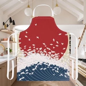 The New Wave, gift for a baker, gift ideas for chefs, cooking presents, funny apron for guys, funny apron, BBQ apron, gift for female friend