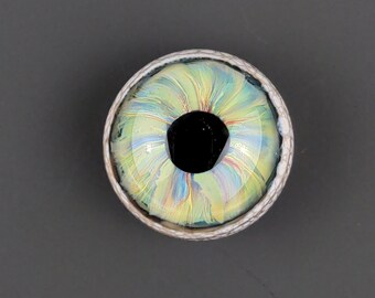 16x10mm Glass Eye Cabochon, Handmade Jewelry Supplies