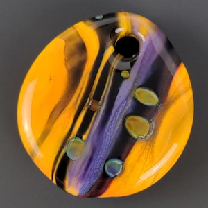 Autumn Glass Pendant Lampwork Bead