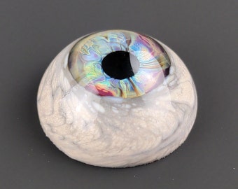 25x12mm Glass Eye Cabochon, Handmade Jewelry Supplies