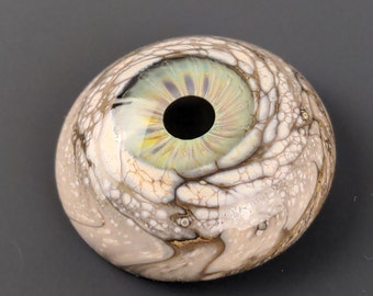 24x9mm Glass Eye Cabochon, Handmade Jewelry Supplies