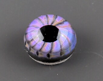 14x10mm Purple Glass Eye Cabochon