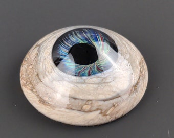 24x10mm Glass Eye Cabochon, Handmade Jewelry Supplies