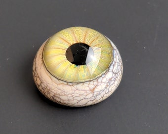 17x10mm Glass Eye Cabochon, Handmade Jewelry Supplies