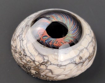24x10mm Glass Eye Cabochon, Handmade Jewelry Supplies