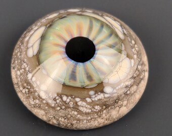 25x10mm Glass Eye Cabochon, Handmade Jewelry Supplies