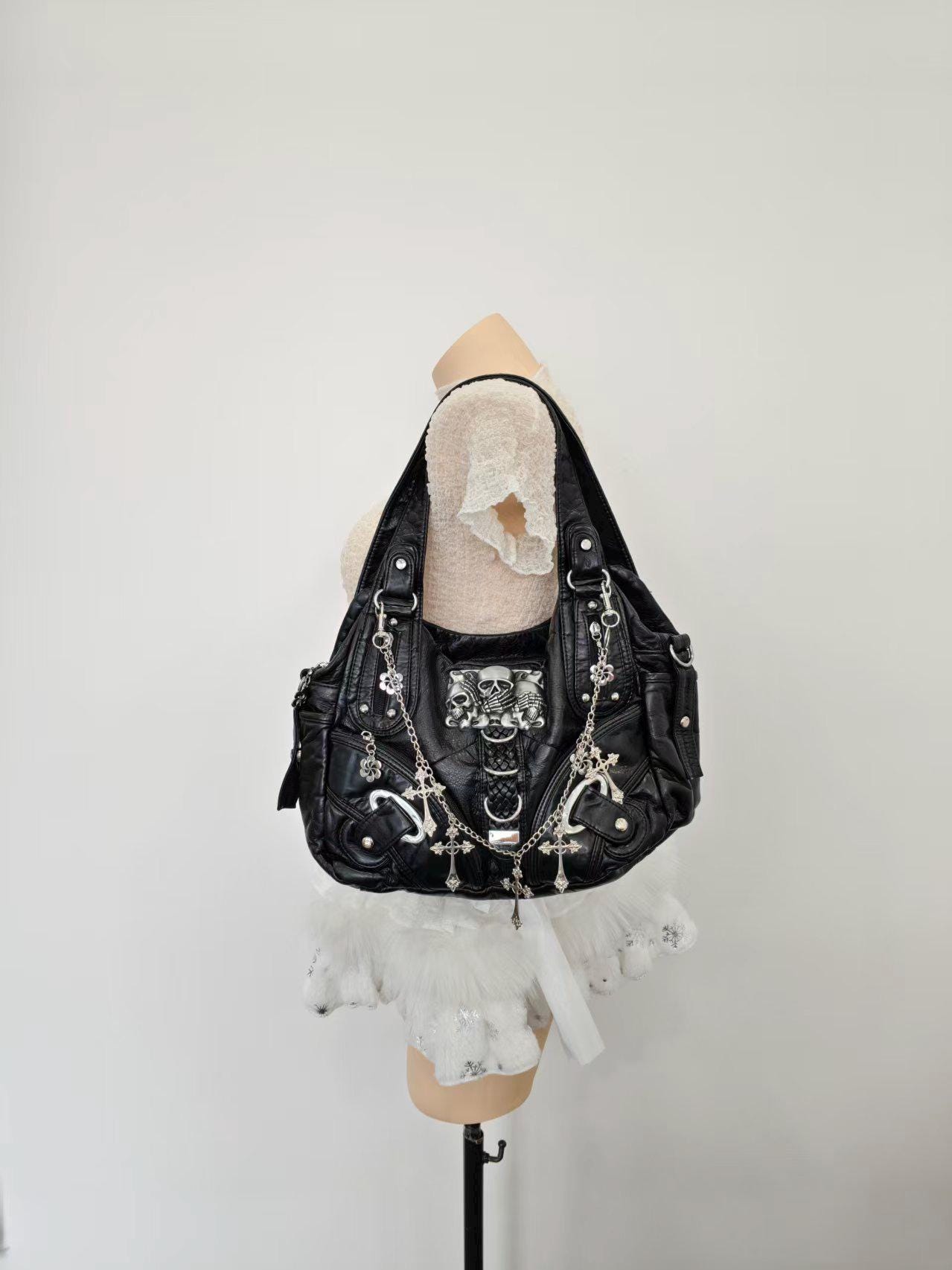 Y2k Shoulder Skull Bag - Etsy