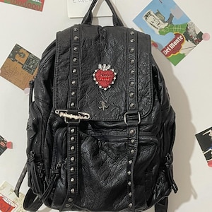 Love Patch sac à dos décontracté unisexe grande capacité sac à dos gothique sac à dos pour l'école navettage cartable sac à dos de voyage
