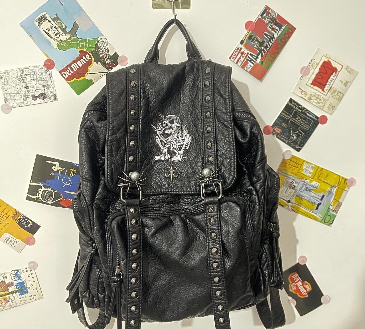 Skull Punk Casual Backpack Unisex Large Capacity Backpack Gothic