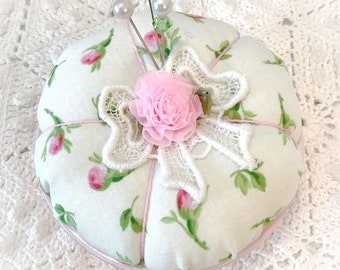 Pink roses Pin/Jewelry Keep cushion jello mold Pin/Jewelry Keep