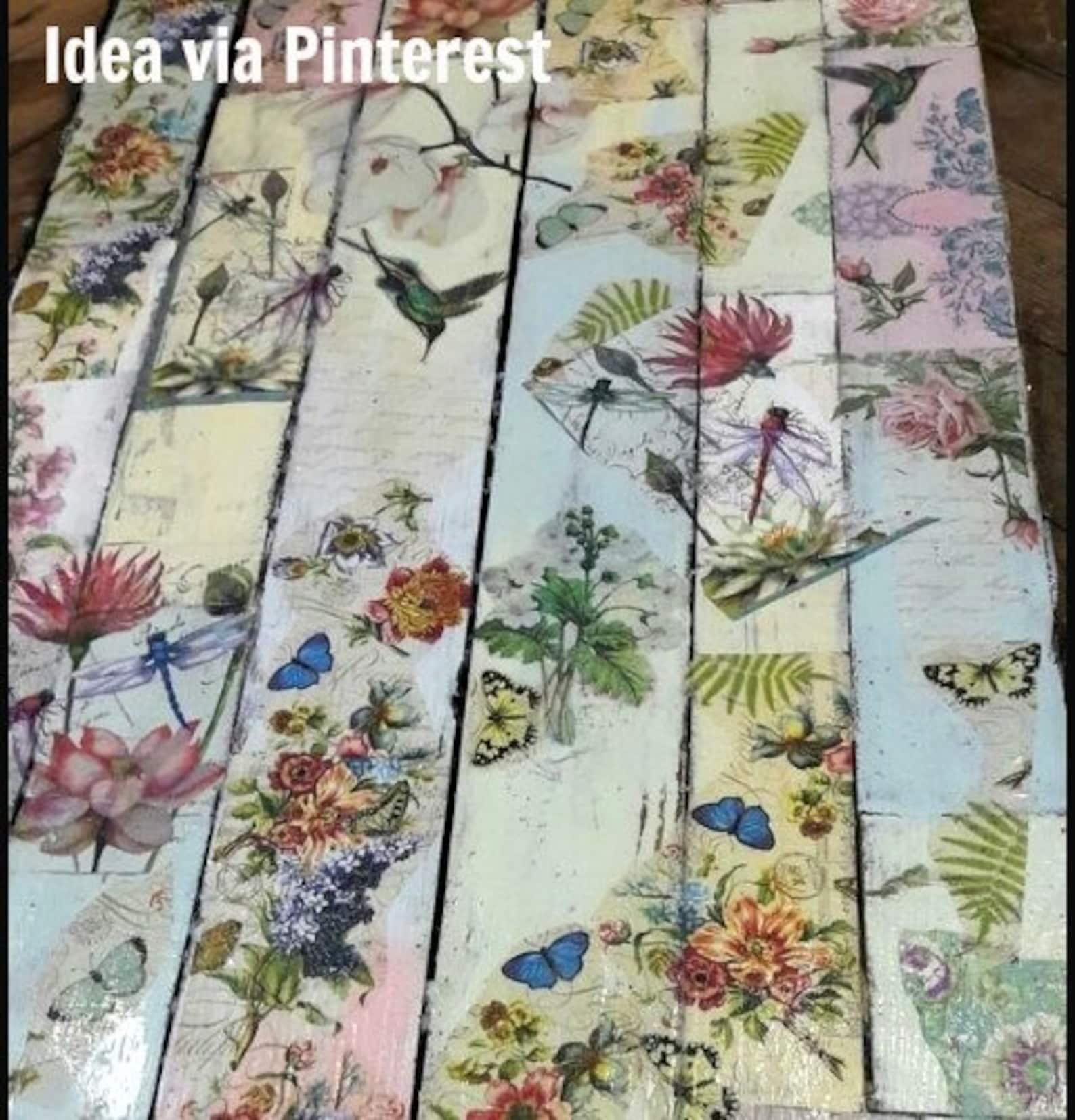 5 Decoupage PARIS Napkins Eiffel Tower Paris pink Roses Etsy