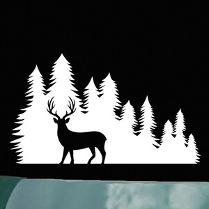 Deer Mountain Patriotic Vinyl Decal - Car, Window, Tumbler Sticker