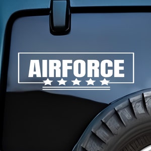 US Air Force Vinyl Decal, US Airforce Sticker, US Airforce Decal, Airforce Bumper Sticker