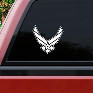 US Air Force Vinyl Decal, US Airforce Sticker, US Airforce Decal, Airforce Bumper Sticker