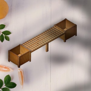 DIY - Cedar Planter Bench - Digital Build Plan - Digital Download PDF Files - Woodworking - Garden Bench